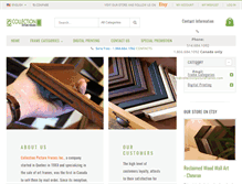 Tablet Screenshot of collectionpictureframes.com